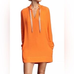 Diane Von Furstenberg Vibrant Orange Dress Size 10